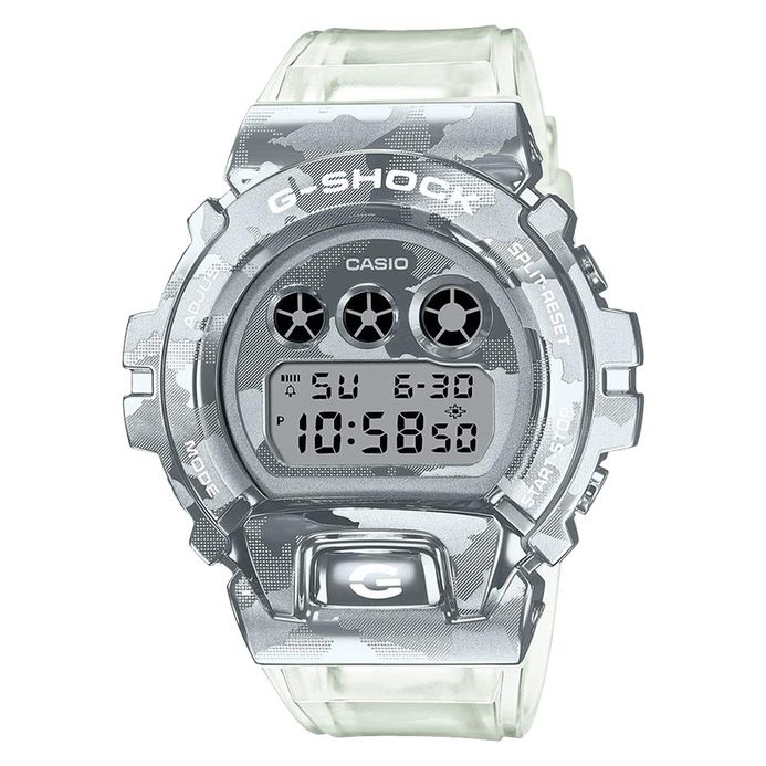 Casio G-Shock GM-6900SCM-1DR Skeleton Camouflage Series Metal Covered  Digital Dial Resin Band