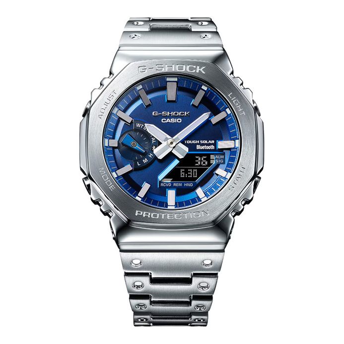 Casio G-Shock GM-B2100AD-2AJF CasiOak All-Metal Accented With Vibrant Blue  Dial St Steel Band (JDM)