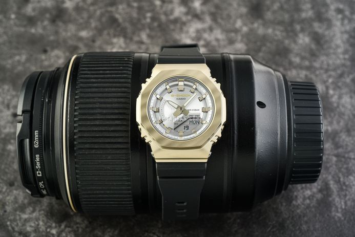 CASIO G-SHOCK GM-S2100BC-1AJF Metal Bezel LED World Time Digital Analog Watch