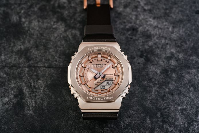 Casio G-Shock GM-S2100CB-5ADR CasiOak Luxurious Journey Digital Analog Dial Brown Resin Band