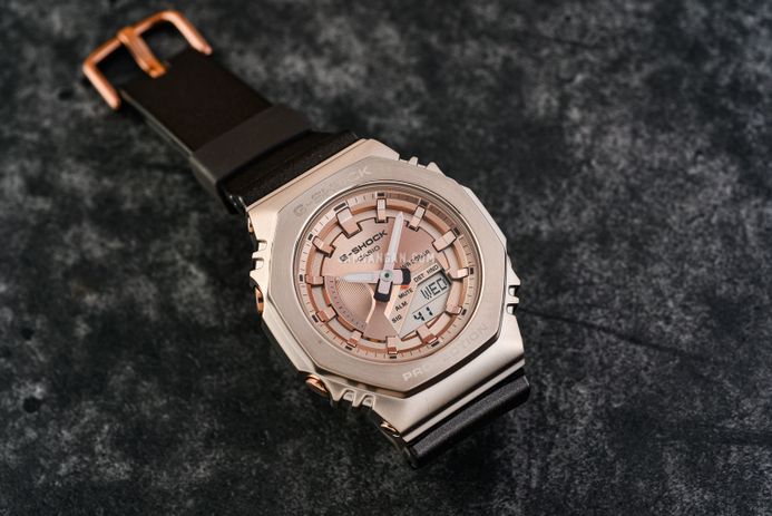 Casio G-Shock GM-S2100CB-5ADR CasiOak Luxurious Journey Digital Analog Dial Brown Resin Band