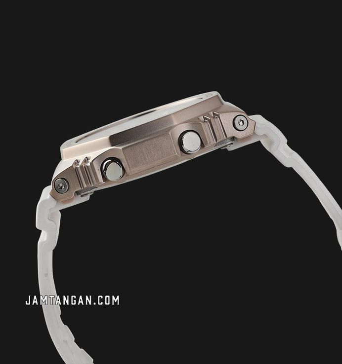 Casio G-Shock GM-S2100CW-7ADR CasiOak Luxurious Journey Digital Analog Dial White Resin Band