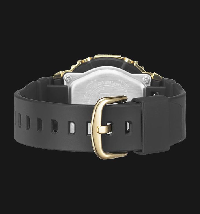 Casio G-Shock Women GM-S2100GB-1ADR CasiOak Stay Gold Series Digital Analog Dial Black Resin Band