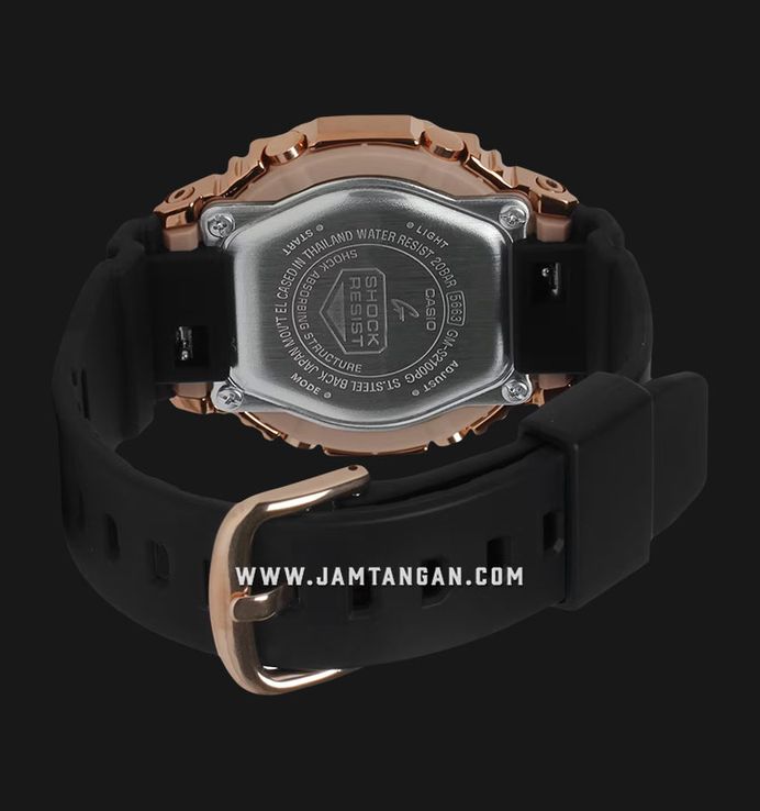 Casio G-Shock X ITZY Metal Covered GM-S2100PG-1A4DR CasiOak Digital Analog Dial Black Resin Band