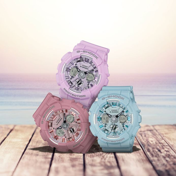 Casio G-Shock S Series GMA-S120DP-6ACR Digital Analog Dial Purple