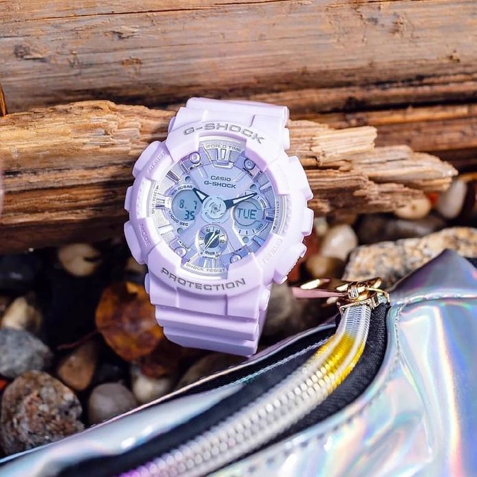 Casio G-Shock S Series GMA-S120DP-6ACR Digital Analog Dial Purple