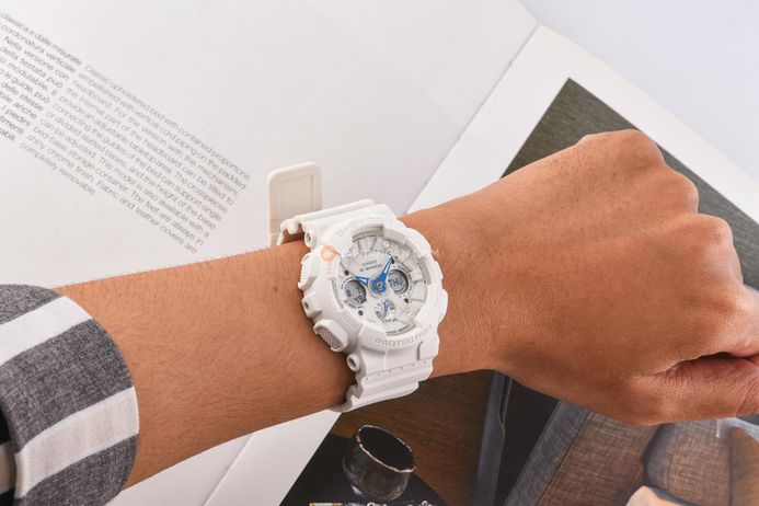 Casio G-Shock GMA-S120SA-7A2 GMA-S120SA-7A2JF All White Digital