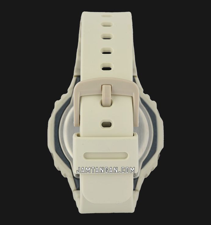 Casio G-Shock GMA-S2100GA-7ADR CasiOak Green Accent Series Digital Analog Dial White Resin Band