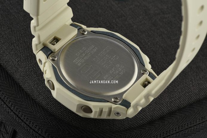 Casio G-Shock GMA-S2100GA-7ADR CasiOak Green Accent Series Digital Analog Dial White Resin Band