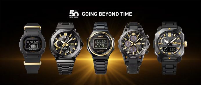 Casio G-Shock GMC-B2100ZE-1AJR 50th Anniversary Zero To One Black Stainless Steel Band (JDM)