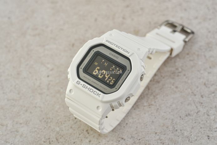 Casio G-Shock GMD-S5600-7DR Ladies Digital Dial White Resin Band