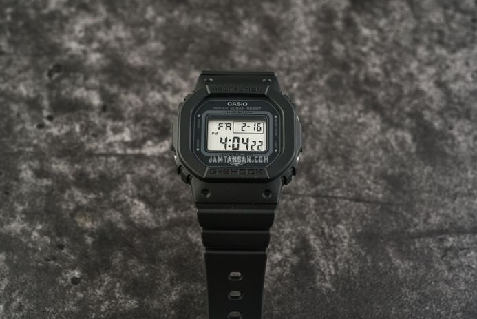 Casio G-Shock GMD-S5600BA-1DR Monotone Series Black Digital Dial Black Resin Band