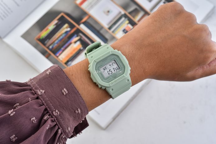 Casio G-Shock GMD-S5600BA-3DR Slimmer Digital Dial Pistachio Green Resin Band