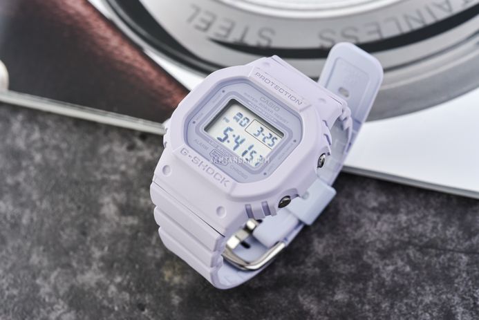 Casio G-Shock GMD-S5600BA-6DR Slimmer Digital Dial Dusty Lilac Resin Band