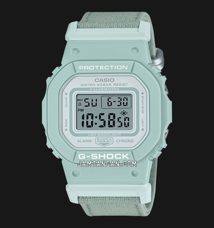 Casio G-Shock GMD-S5600CT-3DR Coexist Collection Digital Dial Green Cloth Band