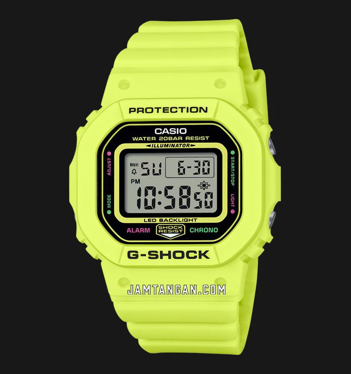 Casio G-Shock GMD-S5600EP-9DR Energy Pack Digital Dial Vivid Yellow Resin Band