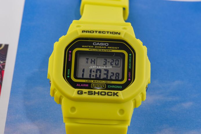 Casio G-Shock GMD-S5600EP-9DR Energy Pack Digital Dial Vivid Yellow Resin Band