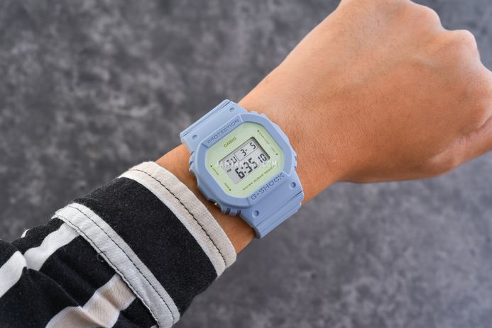 Casio G-Shock GMD-S5600NC-2DR Ladies Natures Color Series Digital Dial Blue Resin Band