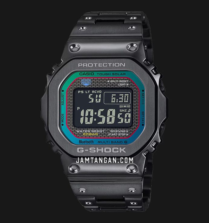 Casio G-Shock GMW-B5000BPC-1DR Full Metal 40th Anniversary Spectrum Style Black St. Steel Band