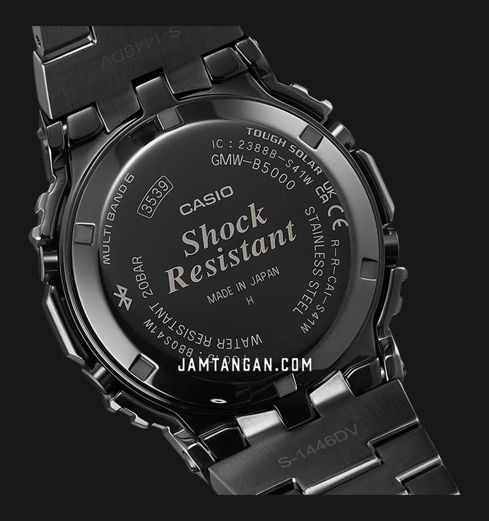 Casio G-Shock GMW-B5000BPC-1DR Full Metal 40th Anniversary Spectrum Style Black St. Steel Band