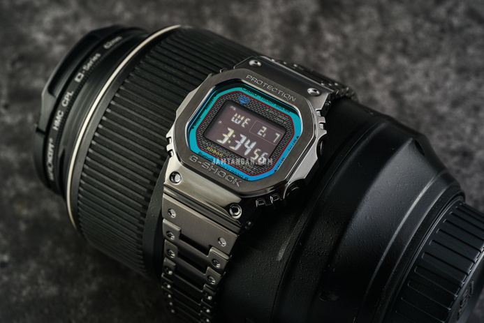Casio G-Shock GMW-B5000BPC-1DR Full Metal 40th Anniversary Spectrum Style Black St. Steel Band