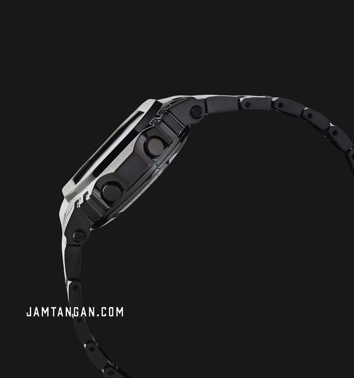 Casio G-Shock GMW-B5000CS-1DR Full Metal Grid Tunnel Black Digital Dial Black Stainless Steel Band