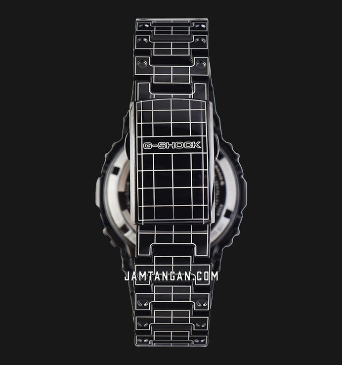 Casio G-Shock GMW-B5000CS-1DR Full Metal Grid Tunnel Black Digital Dial Black Stainless Steel Band