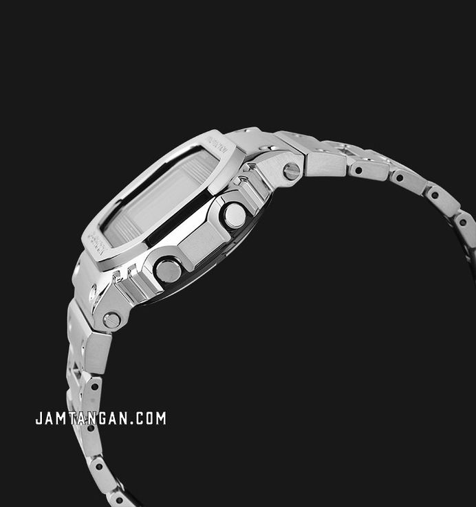 Casio G-Shock GMW-B5000D-1DR Full Metal Series Digital Dial Silver Stainless Steel Band