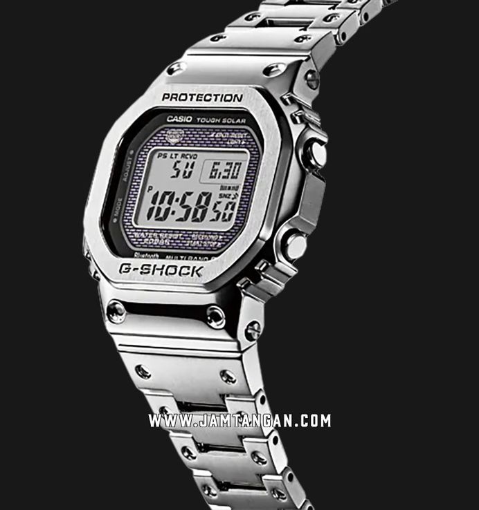 Casio G-Shock GMW-B5000D-1JF Square Tough Solar Black Digital Dial Stainless Steel Band (JDM)