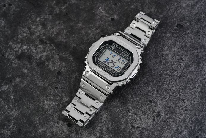 Casio G-Shock GMW-B5000D-1JF Square Tough Solar Black Digital Dial Stainless Steel Band (JDM)
