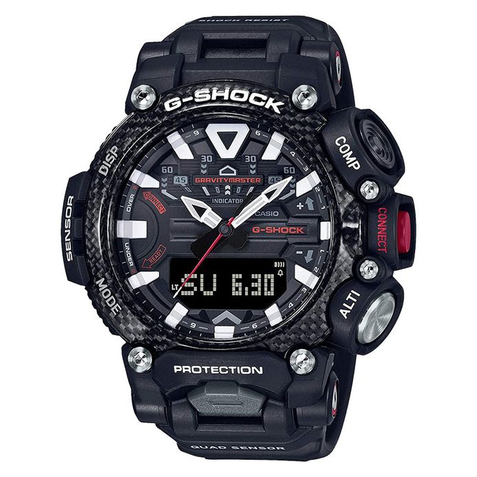 Casio G-Shock Gravitymaster GR-B200-1ADR Carbon Core Guard WR 200M Black  Resin Band