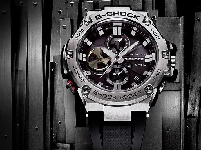 美品G-SHOCK GST-B100-1AJF Bluetooth