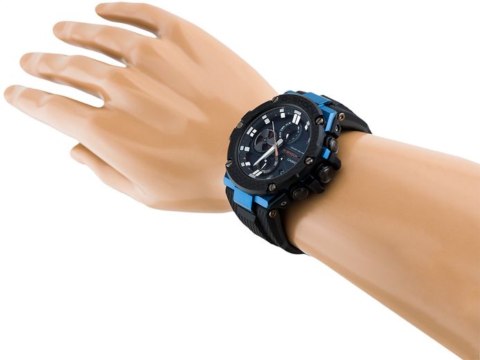 GSTB100XB-2A | Black and Blue G-STEEL Men's Watch G-SHOCK | CASIO