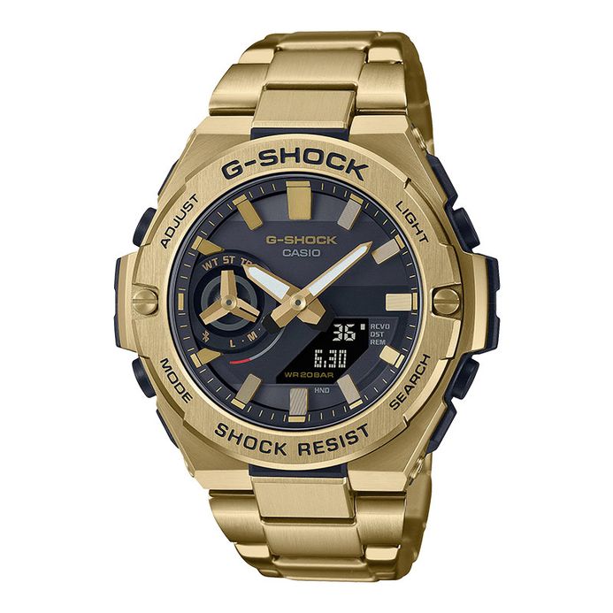Casio G-Shock G-Steel GST-B500GD-9ADR Tough Solar Digital Analog Dial Gold  Stainless Steel Band