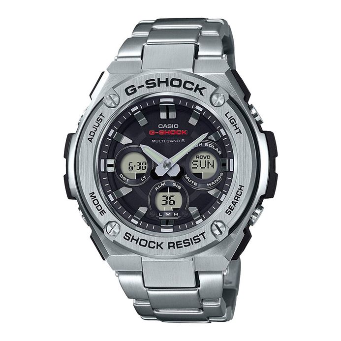 Casio G-Shock G-Steel GST-W310D-1AJF Tough Solar Men Black Dial Stainless  Steel Band (JDM)