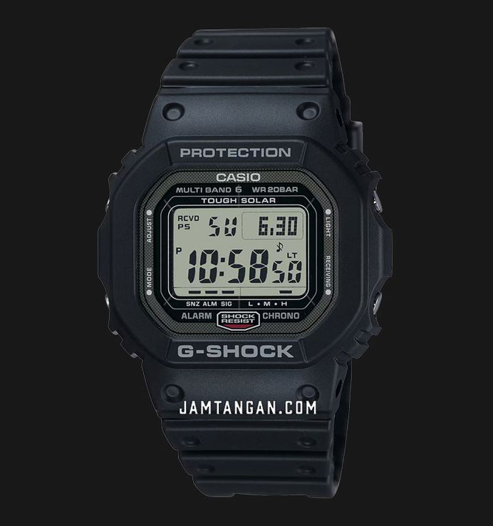 Casio G-Shock GW-5000U-1JF Square Tough Solar Men Digital Dial Black Resin Band (JDM)