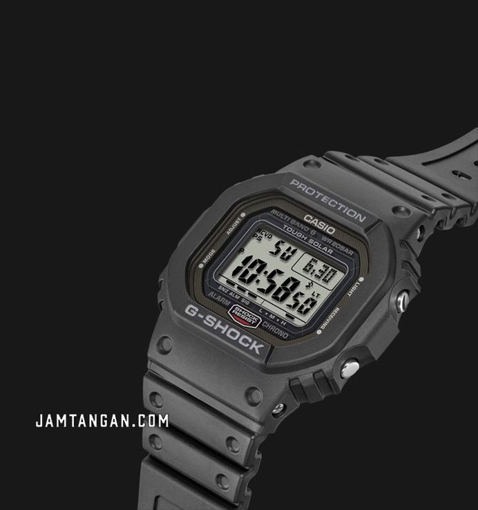 Casio G-Shock GW-5000U-1JF Square Tough Solar Men Digital Dial Black Resin Band (JDM)