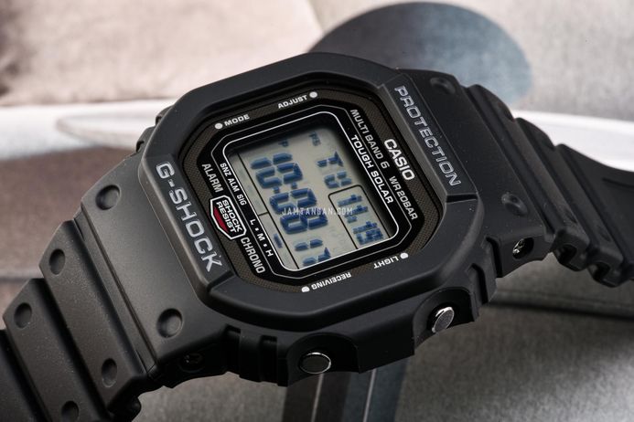 Casio G-Shock GW-5000U-1JF Square Tough Solar Men Digital Dial Black Resin Band (JDM)
