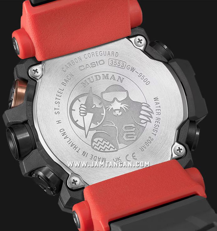Casio G-Shock Mudman GW-9500-1A4DR Solar Master Of G-Land Digital Dial Black Bio-Based Resin Band