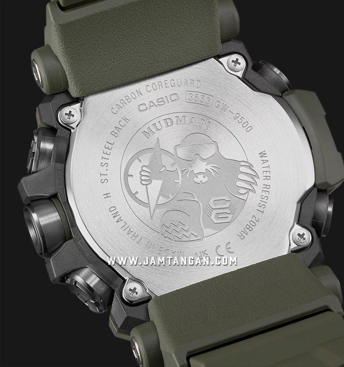 Pièces de bout 12h Casio GW-9500-1 embout en résine noire