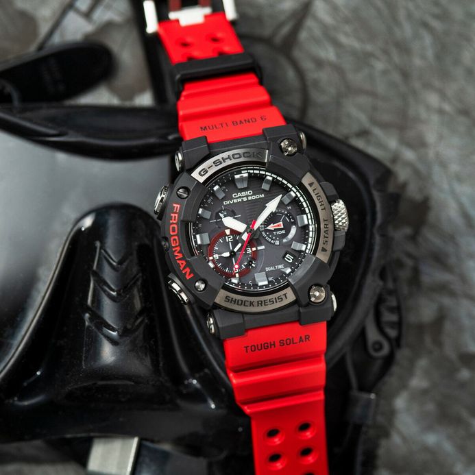 G-SHOCK FROGMAN ブラック/レッドGWF-A1000-1A4JF CASIO カシオ G-SHOCK FROGMAN フロッグマン 電波ソーラー