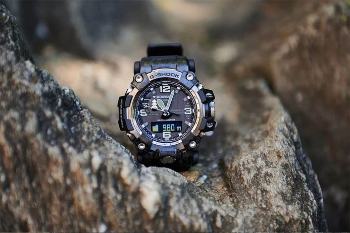 Casio G-Shock Mudmaster GWG-2000-1A1 GWG-2000-1A1JF Tough Solar Carbon Core  Guard Black Resin Band (JDM) | Jamtangan.com