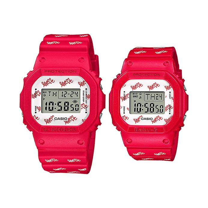 Casio G-Shock LOV-20B-4DR Presents Lovers Collection Digital Dial Red Resin  Band