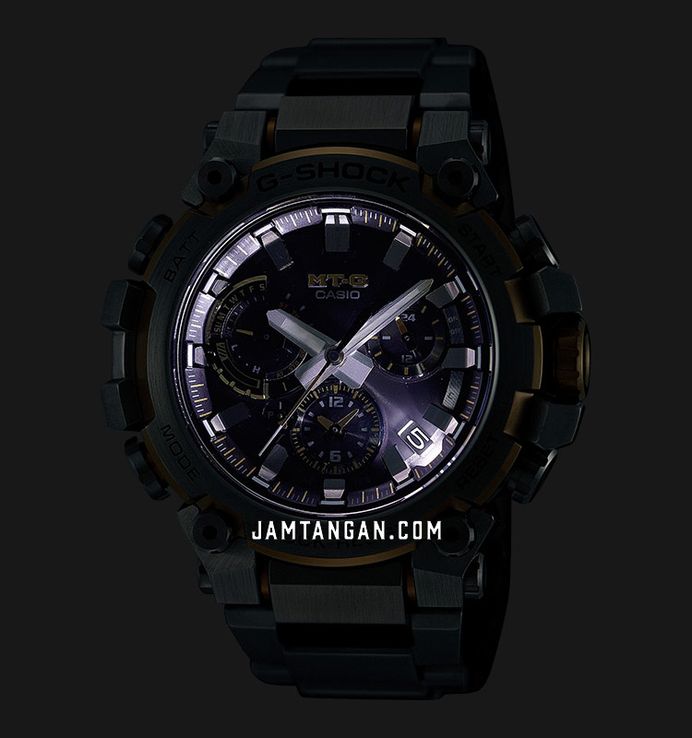 Casio G-Shock MT-G MTG-B3000D-1A9DR Tough Solar Men Black Dial Stainless Steel Composite Band