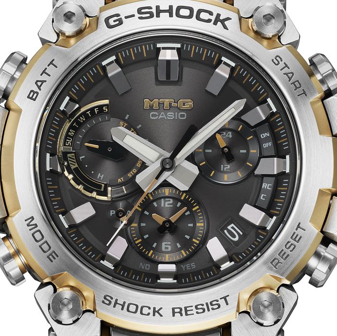 Casio G-Shock MT-G MTG-B3000D-1A9DR Tough Solar Men Black Dial Stainless Steel Composite Band