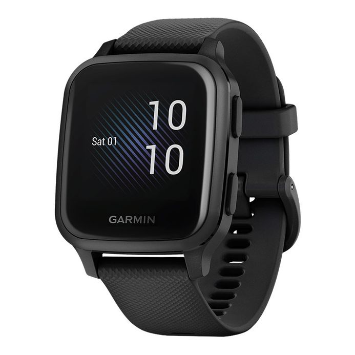 Garmin Venu Sq 010-02426-80 Smartwatch Music Edition Digital Dial Black  Rubber Strap