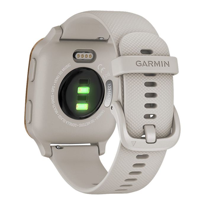 Garmin Venu Sq 010-02426-81 Smartwatch Music Edition Digital Dial White  Rubber Strap