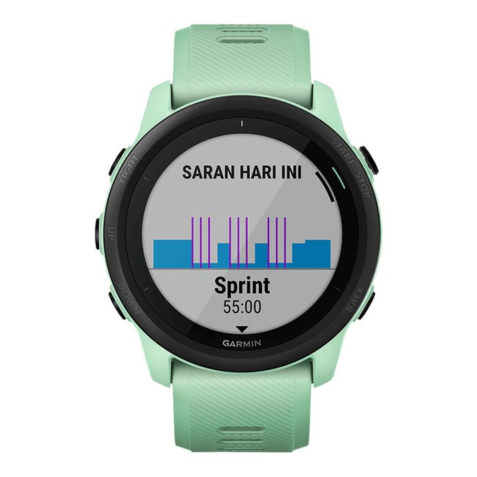 Garmin Forerunner 745 010-02445-61 Smartwatch Digital Dial Neo Tropic Green  Pastel Silicone Strap