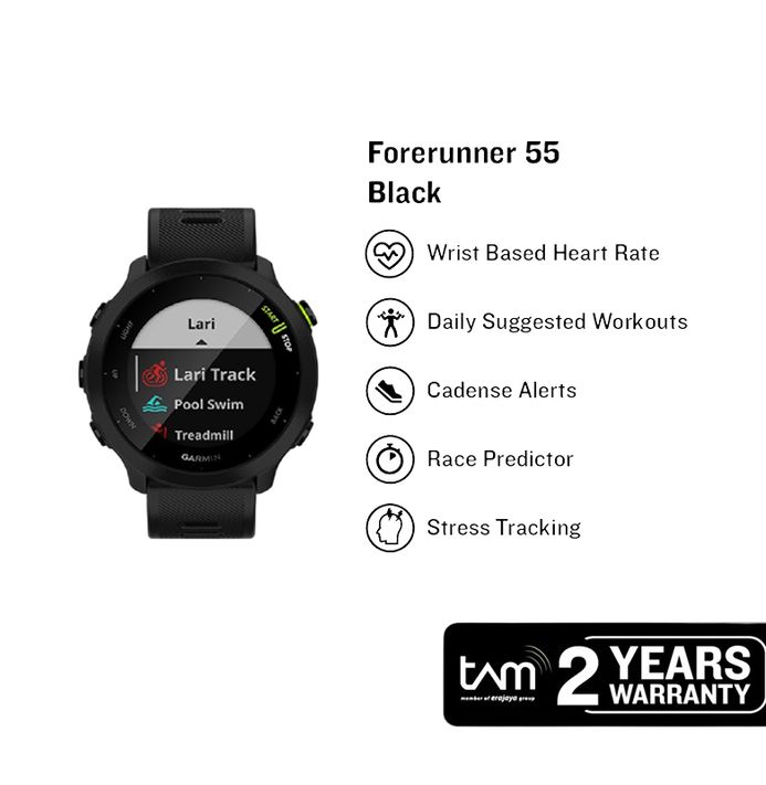 Garmin Forerunner 55 010-02562-5A 010-02562-50 Smartwatch