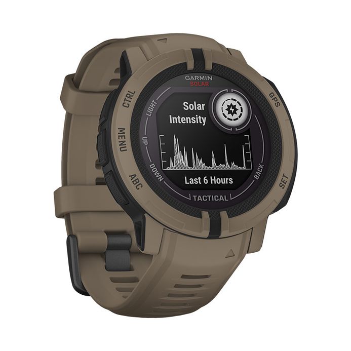 Garmin Instinct 010-02627-64 Smartwatch Solar Tactical Edition Digital  Dial CoyoteTan Rubber Strap